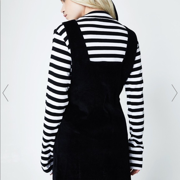 Lazy Oaf Black Corduroy Overall Dress - Picture 5 of 7